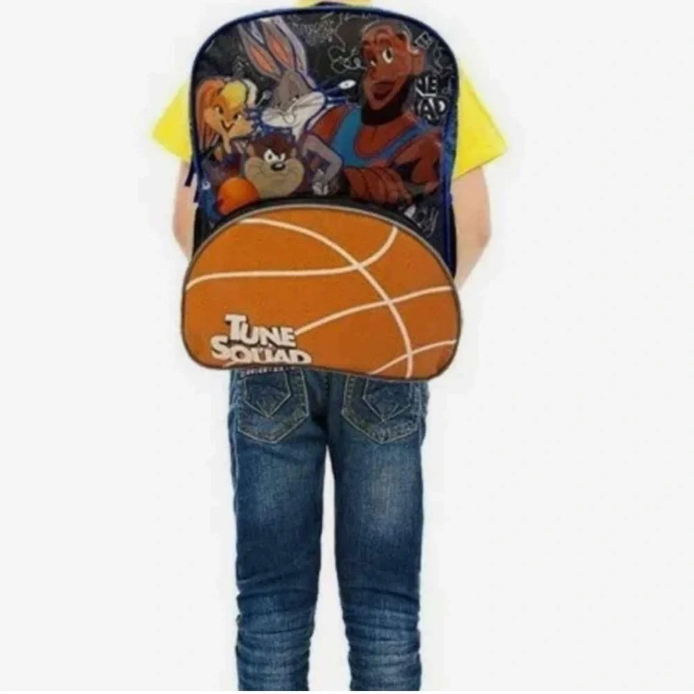Space Jam Lebron James Backpack Space Jam Tune Squad Pockets Padded Straps NWOT